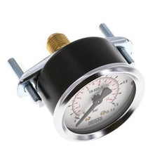 0..1 Bar (0..15 psi) Manometer für Schalttafelmontage Stahl/Messing 50 mm Klasse 2.5 (Halterung)