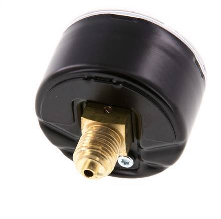 0..1 Bar (0..15 psi) Druck Manometer hinten Stahl / Messing 50 mm Klasse 1.6