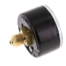 0..1 Bar (0..15 psi) Druck Manometer hinten Stahl / Messing 50 mm Klasse 1.6