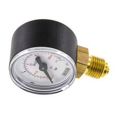 0..16 Bar Druck Manometer unter Kunststoff / Messing 40 mm Klasse 2.5