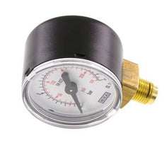 0..16 Bar (0..232 psi) Druck Manometer unter Stahl / Messing 40 mm Klasse 1.6