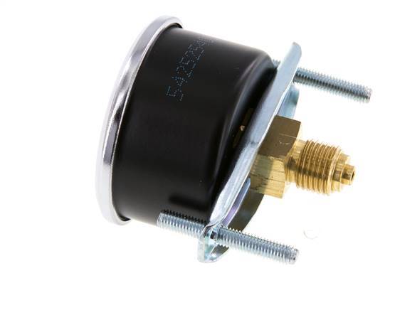 0..16 Bar (0..232 psi) Manometer für Schalttafelmontage Stahl/Messing 50 mm Klasse 2,5 (Halterung)