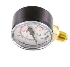 0..16 Bar (0..232 psi) Druck Manometer unter Stahl / Messing 50 mm Klasse 1.6