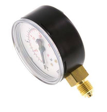 0..16 Bar (0..232 psi) Druck Manometer unter Stahl / Messing 63 mm Klasse 1.6