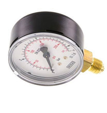 0..16 Bar (0..232 psi) Druck Manometer unter Stahl / Messing 63 mm Klasse 1.6