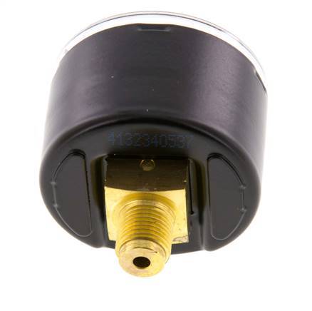 0..1.6 Bar (0..23 psi) Druck Manometer hinten Stahl / Messing 40 mm Klasse 1.6