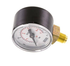 0..1.6 Bar (0..23 psi) Pressure Gauge Below Steel/Brass 40 mm Class 1.6