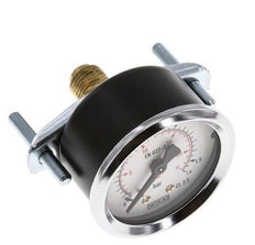 0..1.6 Bar (0..23 psi) Manometer für Schalttafelmontage Stahl/Messing 50 mm Klasse 2.5 (Halterung)