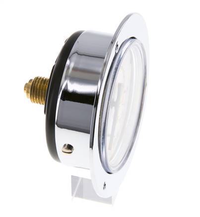 0..1.6 Bar (0..23 psi) Panel Mount Pressure Gauge Steel/Brass 63 mm Class 2.5 (Front Panel)