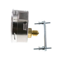 0..25 Bar (0..363 psi) Panel Mount Pressure Gauge Steel/Brass 100 mm Class 1.0 (Bracket)
