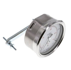 0..25 Bar (0..363 psi) Manometer für Schalttafelmontage Stahl/Messing 100 mm Klasse 1.0 (Halterung)