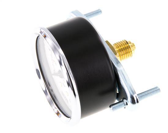 0..25 Bar (0..363 psi) Manometer für Schalttafelmontage Stahl/Messing 63 mm Klasse 2.5 (Halterung)