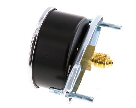 0..25 Bar (0..363 psi) Manometer für Schalttafelmontage Stahl/Messing 63 mm Klasse 2.5 (Halterung)