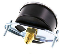 0..25 Bar (0..363 psi) Manometer für Schalttafelmontage Stahl/Messing 63 mm Klasse 2.5 (Halterung)