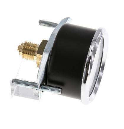 0..2.5 Bar (0..36 psi) Manometer für Schalttafelmontage Stahl/Messing 50 mm Klasse 2.5 (Halterung)