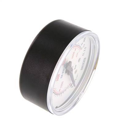 0..315 Bar (0..4569 psi) Druck Manometer unter Kunststoff / Messing 63 mm Klasse 2.5