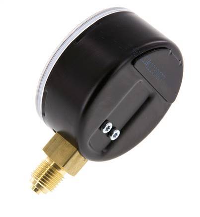 0..315 Bar (0..4569 psi) Druck Manometer unter Stahl / Messing 63 mm Klasse 1.6