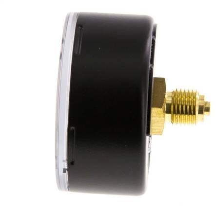 0..400 Bar (0..5802 psi) Pressure Gauge Rear Steel/Brass 63 mm Class 1.6