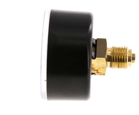0..40 Bar (0..580 psi) Pressure Gauge Rear Plastic/Brass 50 mm Class 2.5