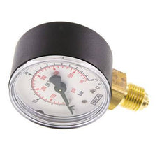 0..40 Bar (0..580 psi) Druck Manometer unter Kunststoff / Messing 50 mm Klasse 2.5