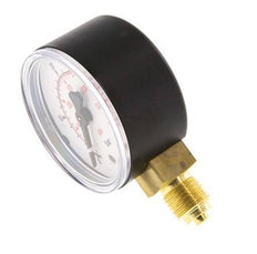 0..40 Bar (0..580 psi) Druck Manometer unter Kunststoff / Messing 50 mm Klasse 2.5
