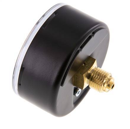 0..40 Bar (0..580 psi) Pressure Gauge Rear Steel/Brass 63 mm Class 1.6
