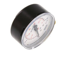 0..40 Bar (0..580 psi) Druck Manometer unter Stahl / Messing 63 mm Klasse 1.6