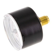 0..4 Bar (0..58 psi) Druck Manometer hinten Stahl / Messing 40 mm Klasse 1.6