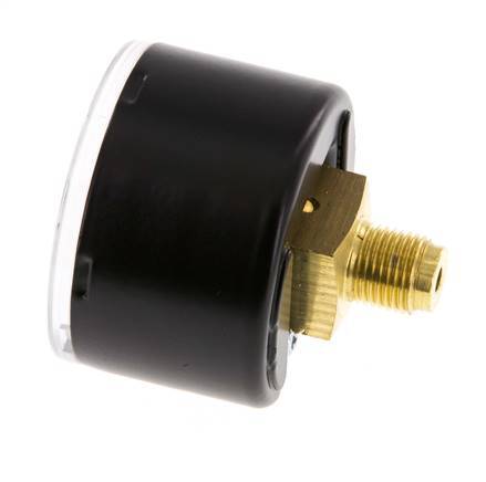 0..4 Bar (0..58 psi) Druck Manometer hinten Stahl / Messing 40 mm Klasse 1.6