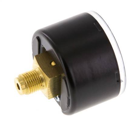 0..4 Bar (0..58 psi) Druck Manometer hinten Stahl / Messing 40 mm Klasse 1.6