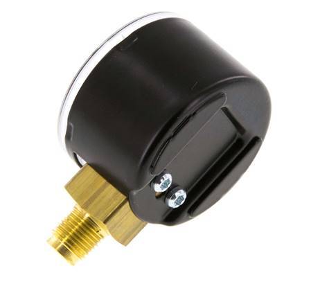 0..4 Bar (0..58 psi) Druck Manometer unter Stahl / Messing 40 mm Klasse 1.6