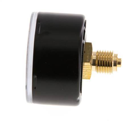 0..4 Bar (0..58 psi) Druck Manometer hinten Stahl / Messing 50 mm Klasse 1.6