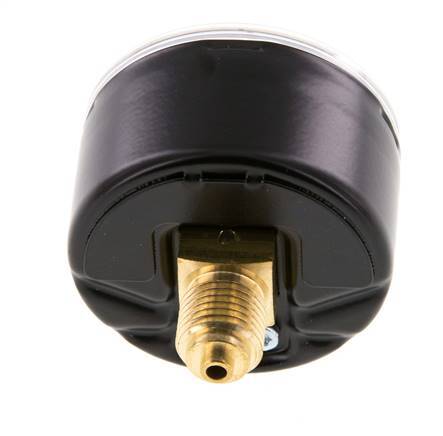 0..4 Bar (0..58 psi) Druck Manometer hinten Stahl / Messing 50 mm Klasse 1.6