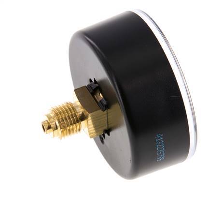 0..4 Bar (0..58 psi) Pressure Gauge Rear Plastic/Brass 63 mm Class 2.5