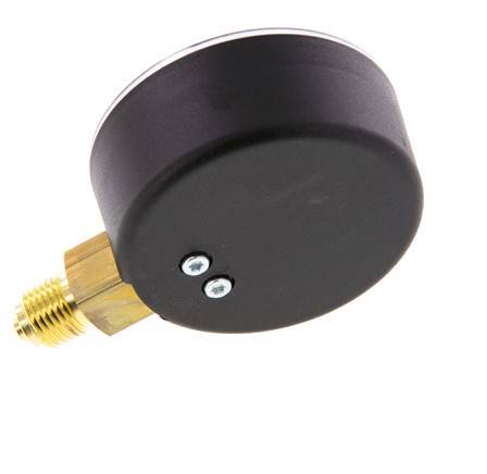 0..4 Bar (0..58 psi) Pressure Gauge Below Plastic/Brass 63 mm Class 2.5