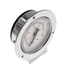 0..4 Bar (0..58 psi) Manometer für Schalttafelmontage Stahl/Messing 63 mm Klasse 2.5 (Frontplatte)