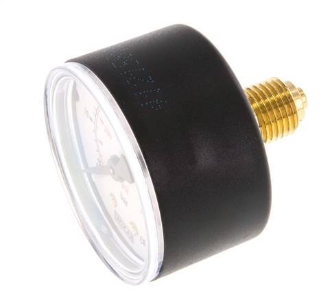 0..60 Bar (0..870 psi) Pressure Gauge Rear Plastic/Brass 50 mm Class 2.5