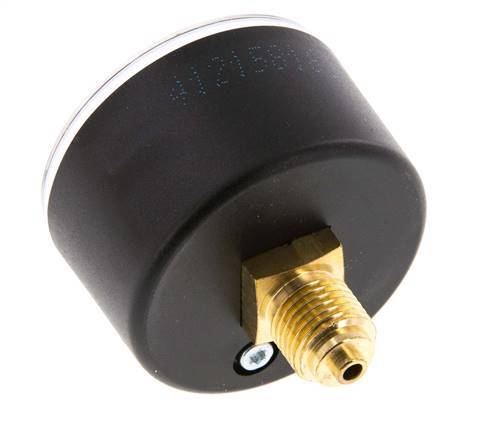 0..60 Bar (0..870 psi) Druck Manometer hinten Kunststoff / Messing 50 mm Klasse 2.5