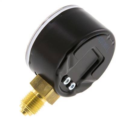 0..60 Bar (0..870 psi) Druck Manometer unter Stahl / Messing 50 mm Klasse 1.6