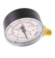 0..60 Bar (0..870 psi) Druck Manometer unter Kunststoff / Messing 63 mm Klasse 2.5