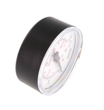 0..60 Bar (0..870 psi) Druck Manometer unter Kunststoff / Messing 63 mm Klasse 2.5