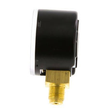 0..6 Bar (0..87 psi) Druck Manometer unter Stahl / Messing 40 mm Klasse 1.6