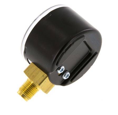 0..6 Bar (0..87 psi) Druck Manometer unter Stahl / Messing 40 mm Klasse 1.6