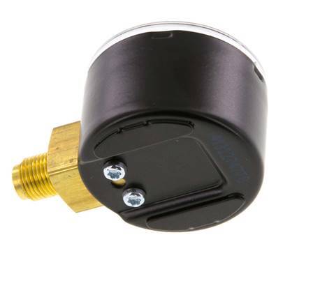 0..6 Bar (0..87 psi) Druck Manometer unter Stahl / Messing 40 mm Klasse 1.6