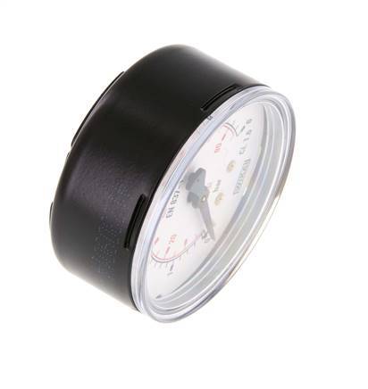 0..6 Bar (0..87 psi) Druck Manometer unter Stahl / Messing 63 mm Klasse 1.6