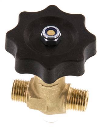 G1/4'' Außengewinde Messing Nadelventil NBR 40 bar - NLB