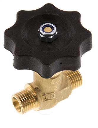 G1/4'' Außengewinde Messing Nadelventil NBR 40 bar - NLB