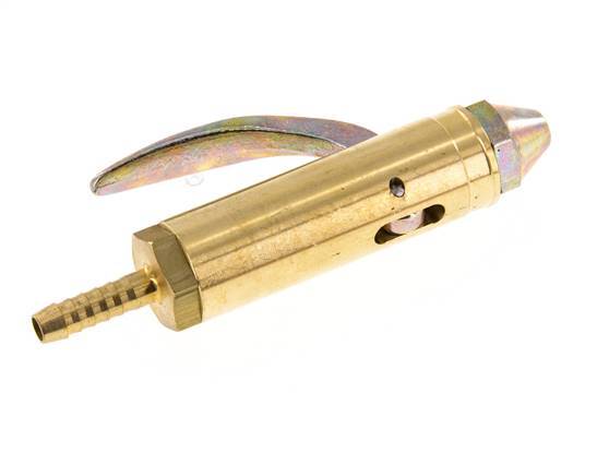 Messing Ausblashahn mit Schlauchanschluss 6 mm