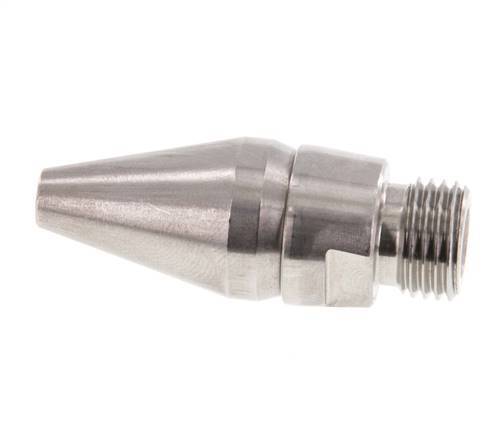 Einstellbare Luftspar-Düse R 1/4"(MT)-Rp 1/8"(FT) 1.4436