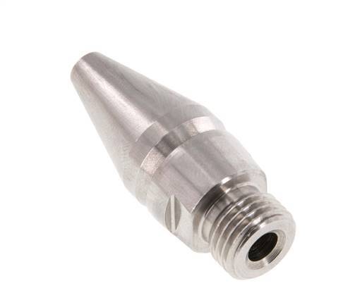 Einstellbare Luftspar-Düse R 1/4"(MT)-Rp 1/8"(FT) 1.4436